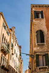 Fototapeta na wymiar Old buildings in the city of Venice, Italy