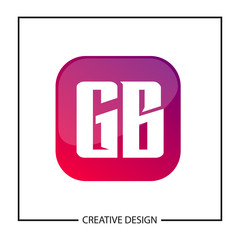 Initial GB Letter Logo Template Design