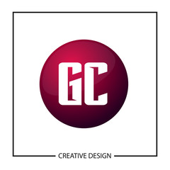 Initial GC Letter Logo Template Design