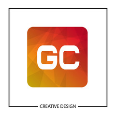 Initial GC Letter Logo Template Design