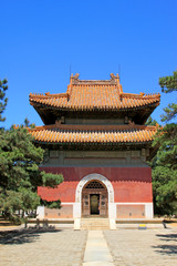 Fototapeta premium Chinese ancient architecture in the Eastern Royal Tombs of the Qing Dynasty, china