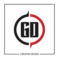 Initial GD Letter Logo Template Design