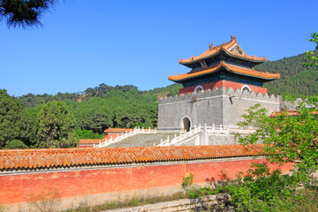 Chinese ancient architecture in the Eastern Royal Tombs of the Qing Dynasty, china