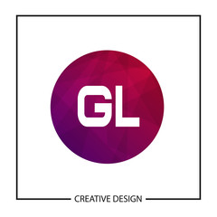 Initial GL Letter Logo Template Design