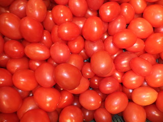 a bunch of ripe red tomatoes