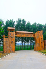 JingSheng farm gate landscape architecture, China