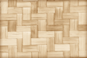 close up woven bamboo pattern texture background