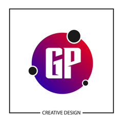 Initial GP Letter Logo Template Design