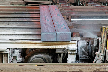 Hot ingot in a steel plant