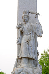 Fototapeta na wymiar Nanshan Giant Buddha scenic area figure stone carving, china