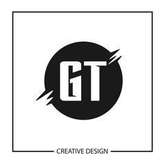 Initial GT Letter Logo Template Design