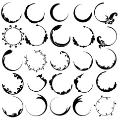 Curve pattern are black circle