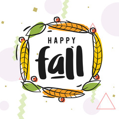 Happy Thanksgiving day typography.