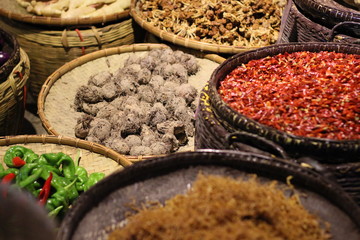 taros chilies in the basket