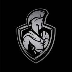 Fototapeta premium Spartan Fitness and Bodybuilding Logo design inspiration Vector