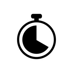 Clock icon in trendy flat style isolated on background. Clock icon page symbol for your web site design Clock icon logo, app, UI. Clock icon Vector illustration, EPS10.