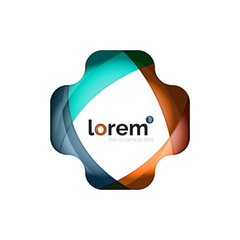 Abstract geometric business icon