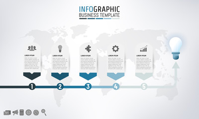 Vector illustration for business Infographic template layout design for presentation, business planing, marketing or any purpose. EPS10.