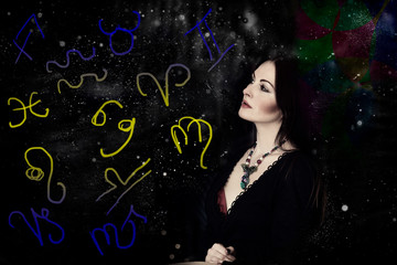 Astrology, zodiac signs and space