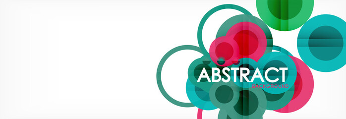 Circle composition abstract background