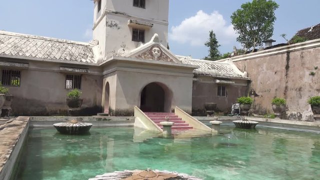Central Java, Indonesia former palace of Indonesian sultan: taman sari castle, jogjakarta