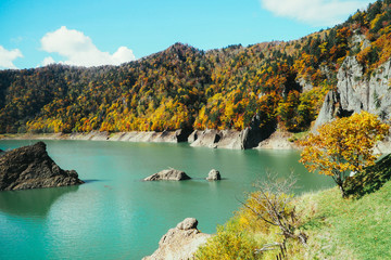 定山渓 豊平峡の紅葉