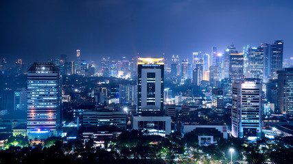 Fototapeta na wymiar View of Indonesian National Library building