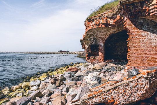 Ruins of the Western Fort. Pillau.