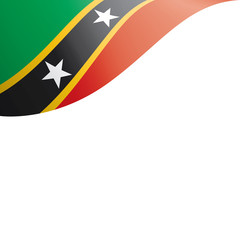 Saint Kitts and Nevis flag, vector illustration on a white background