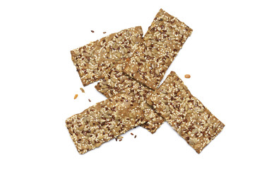 Rye flatbread crackers