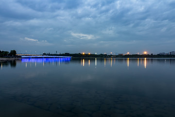 Obraz premium Nightscape of Shenzhen Talent Park City