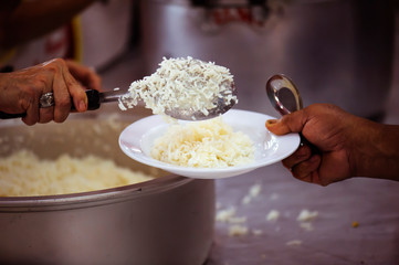 People who are rich and mentally assisting people in society, sharing food for the hungry : Help...