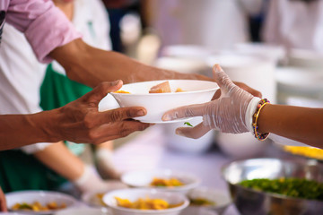 People who are rich and mentally assisting people in society, sharing food for the hungry : Help...