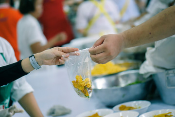 People who are rich and mentally assisting people in society, sharing food for the hungry : Help...