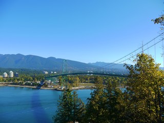 View of Lion Gate Bridge from Prospect Point
