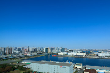 (東京都ｰ都市風景)お台場から見る都市景観８