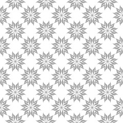 Gray seamless pattern on white background