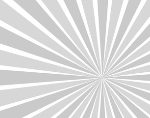 Obraz premium Vector Monochrome Sun Beams Background Illustration, Cartoon Comics Sunshine.