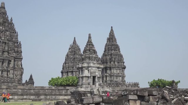 Candi Sewu Temple Complex of Prambanan in Central Java, Indonesia