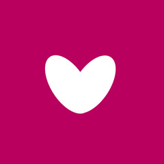 Vector of a pink background with a heart in the center.