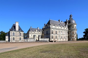 Fototapeta na wymiar Château de Serrant, france, Renaissance, Loire Valley, Prince of Merode, tuffeau stone, Tower, park, landmark, history, palace, historic, 