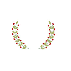 Simple vector of a crown made with branches.
