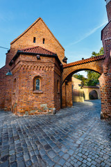 view of cathedral of saint john the baptist in Wroclaw, Poland