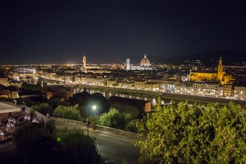 Fototapeta na wymiar Aussichtspunkt Florenz Nacht