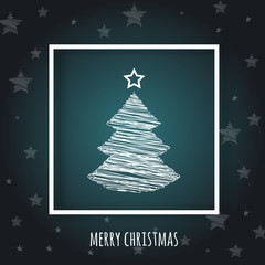 Modern creative Christmas greeting card design