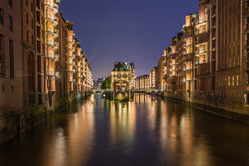 Obraz premium Alte Speicherstadt in Hamburg