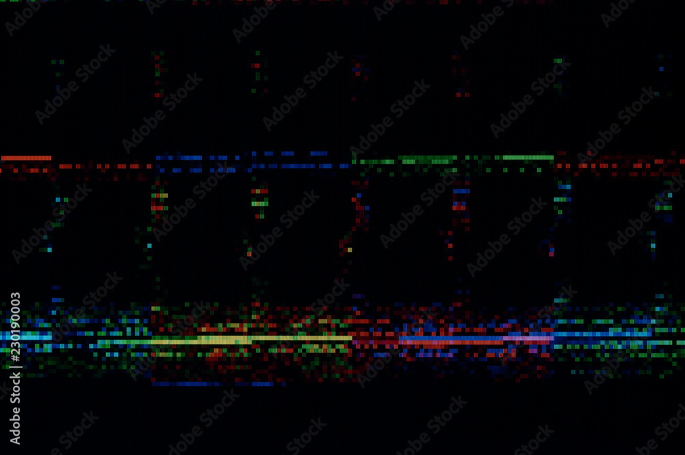 Aufkleber pixel pattern of a digital glitch / abstract background, pattern of a digital glitch.