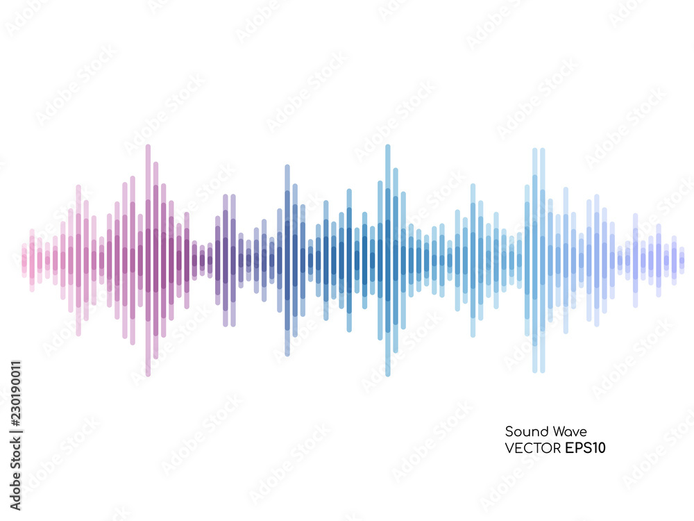 Poster Vector sound waves dynamic colorful light flow on background for music concept background.