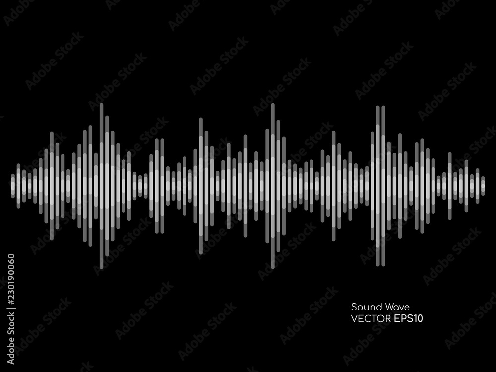 Poster Vector sound waves dynamic colorful light flow on background for music concept background.