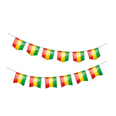 Fototapeta na wymiar guinea flag, vector illustration on a white background